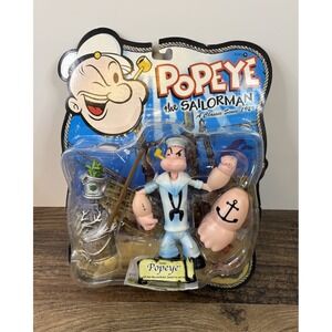 Mezco Popeye the Sailorman Sailor Popeye Deck  Mop Bucket Fist Spinach 2001
